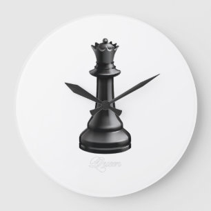 Relógio Grande Rainha Chess Piece Halloween Figuram Xadrez
