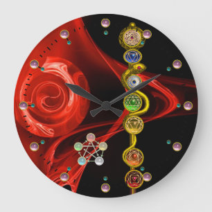 RELÓGIO GRANDE RAIO DE ASCLEPIUS 7 CHAKRAS,YOGA, ENERGIA ESPIRITU