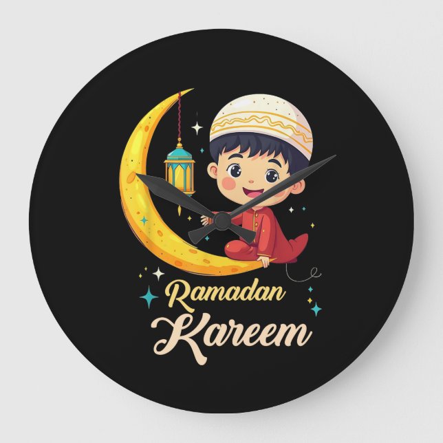 Relógio Grande Ramadan Kareem (Frente)