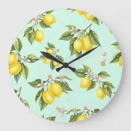 Relógio Grande Ramais com limões por Natasha Us