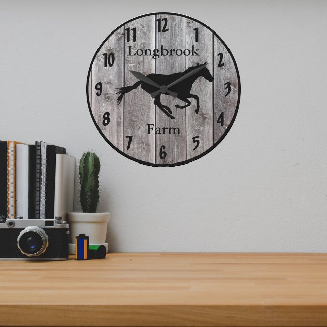 Relógio Grande Ranhura de fazenda ou Marca Personalizada de Nome  (Criador carregado)