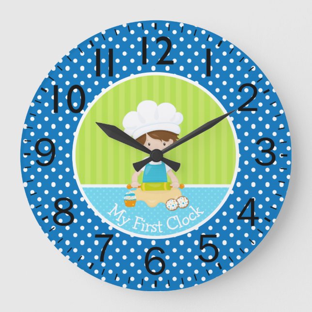 Relógio Grande Rapaz Baker Meu Primeiro (Frente)