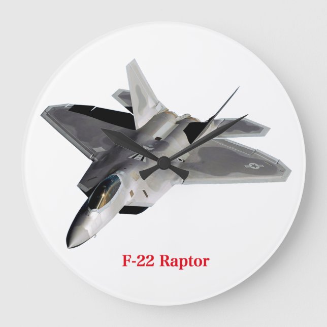 Relógio Grande Raptor F-22 (Frente)