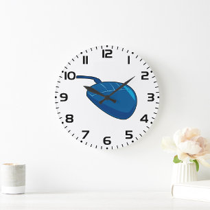 Relógio Grande Rato de Computador Azul