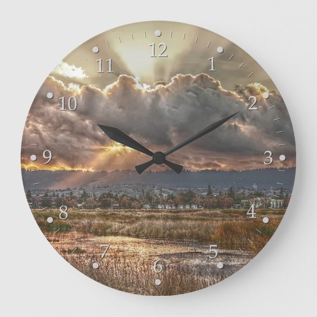 Relógio Grande Rays no Sunset (Frente)