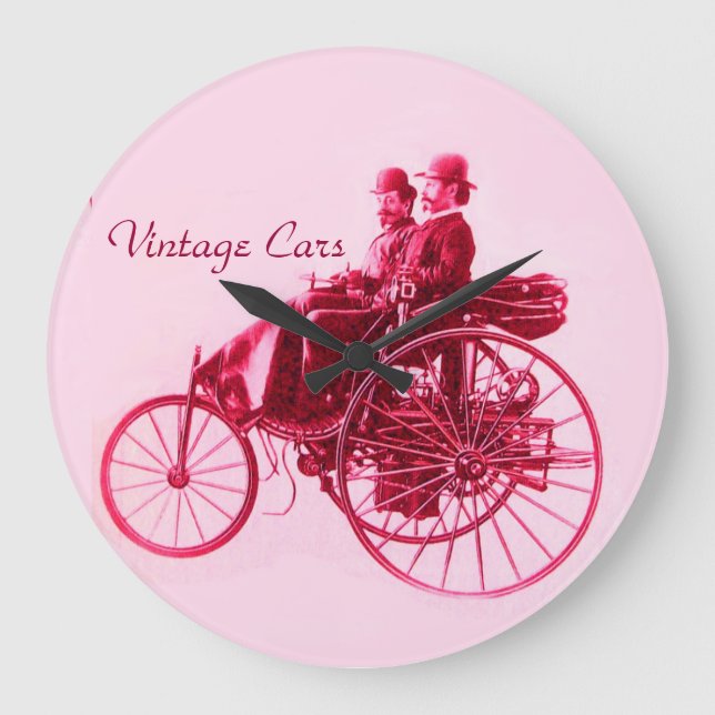 Relógio Grande Recolha de carros vintage (Frente)