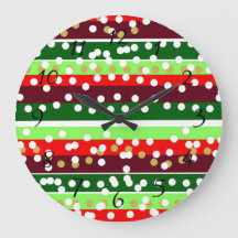 Red and Green Stripes Polka Dots Christmas