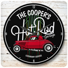 Red Hot Rod Garage Pinstripes QUALQUER Carro vinta