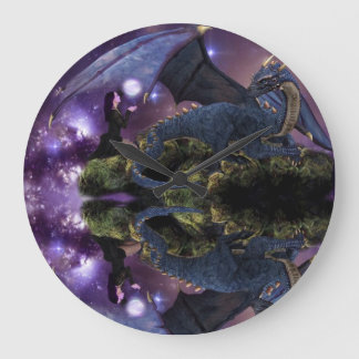 Relógio Grande Reflexões uma piscina do dragão