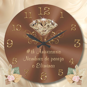 Relógio Grande Regalos de aniversario por año, Aniversario