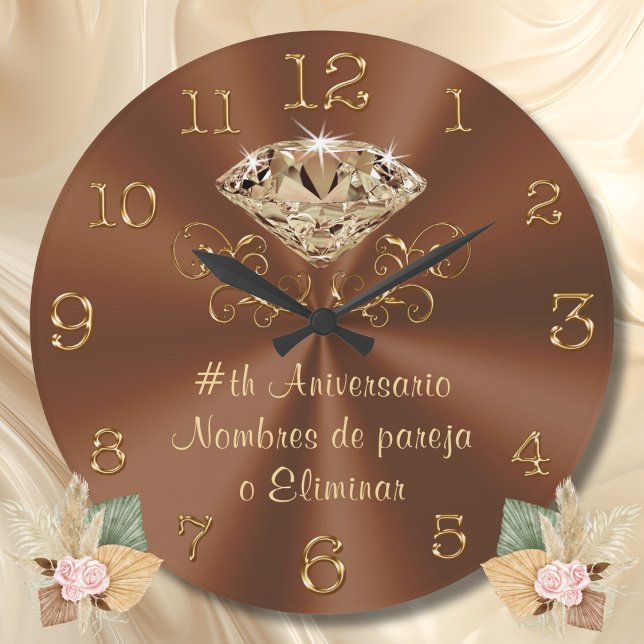 Relógio Grande Regalos de aniversario por año, Aniversario (Regalos de aniversario por año. Reloj Reloj de aniversario. regalo de aniversario para padres.)