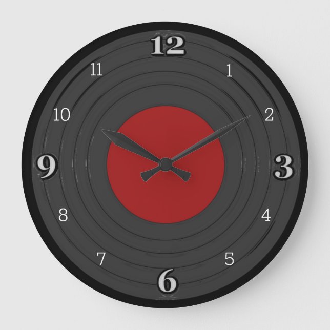 Relógio Grande Registro de vinil do rolo da rocha N (Frente)