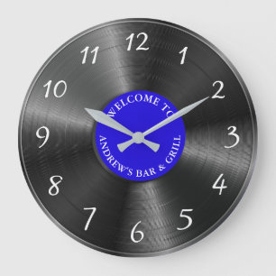 Relógio Grande Registro de Vintagem do Álbum de Vinilo Retro Per