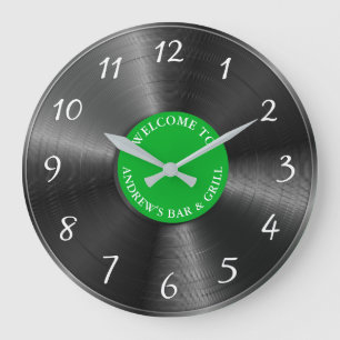 Relógio Grande Registro de Vintagem do Álbum de Vinilo Retro Pers