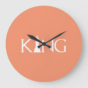 Relógio Grande rei com a peça de xadrez