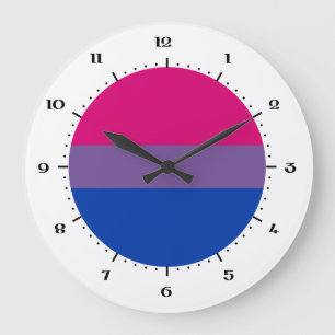 Relógio Grande Relógios de bandeira da bissexualidade