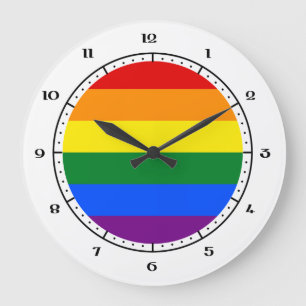 Relógio Grande Relógios de bandeira LGBT