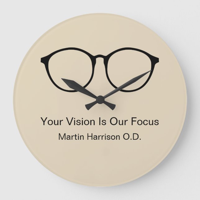 Relógio Grande Relógios de Sala de Espera do Office Optometrista (Frente)