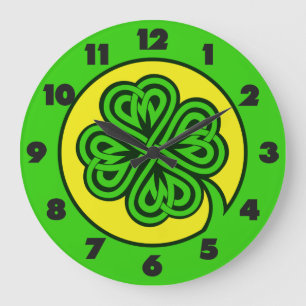 Relógio Grande Relógios de Shamrock tribal