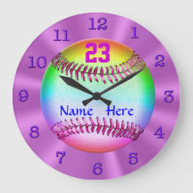 Relógios de Softball personalizados mais legais pa