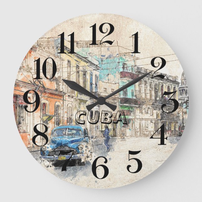 Relógio Grande reloj de Compare de La Habana, Cuba (Frente)