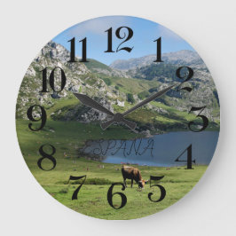 Relógio Grande reloj de Lâmpada de Lagos de Covadonga nas Astúria