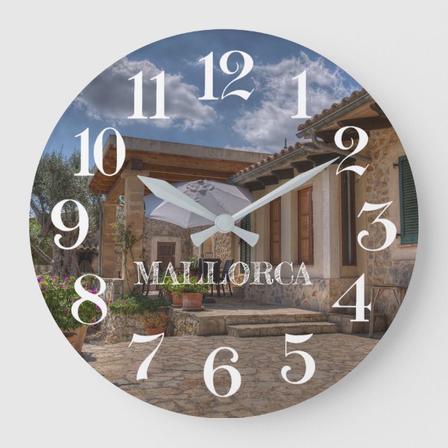 Relógio Grande reloj de pared casa de campo en Mallorca (Frente)