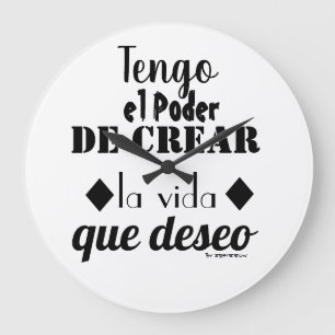 Relógio Grande Reloj de Pared Motivacional