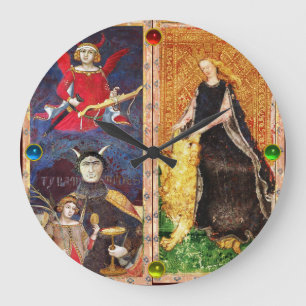 RELÓGIO GRANDE RENASCIMENTO ANTÍQUICO DESTINA-SE AO DIABO E À F