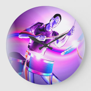 Relógio Grande Repercussão - Drummer Roxo