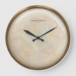 Relógio Grande Réplica de opala face Grand Central quartzo