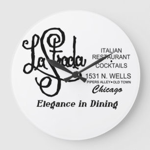 Relógio Grande Restaurante La Strada, Cidade Antiga, Chicago, IL