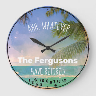 Relógio Grande Retirada de Praia do Nome da Família Retirada do 