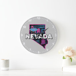 Relógio Grande Retro Nevada Silhouette