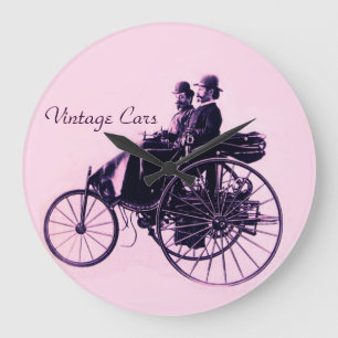 Relógio Grande Reunindo Carros vintage