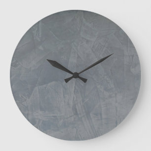Relógio Grande Revestimento Falso de Gesso Veneziano Slate