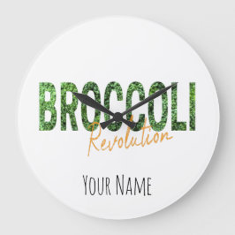 Relógio Grande Revolução do brócolis Vegias e Vegetais