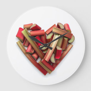Relógio Grande Rhubarb Heart