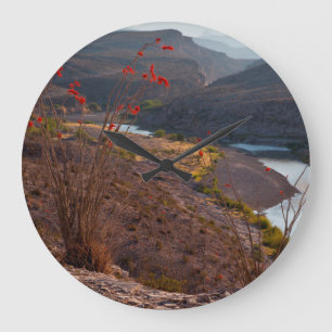 Relógio Grande Rio Grande Atravessa O Deserto De Chihuahuan