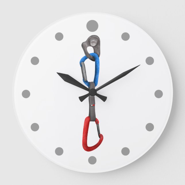 Relógio Grande Rock Escalando Hanger com Desenhar Rápido (Frente)