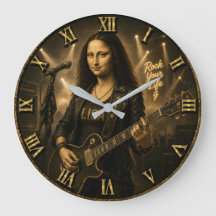 Rock Guitarist Funny Mona Lisa Music Player Gift