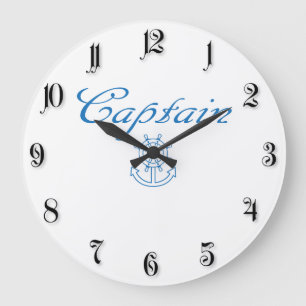 Relógio Grande Roda e âncora náutica do navio