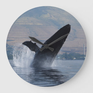 Relógio Grande rompimento da baleia de humpback