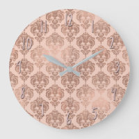 Rosa Dourado Bege Rosa Moderno Glam Damask