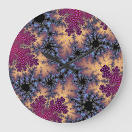 Relógio Grande Rosa e Espuma de Pêssego