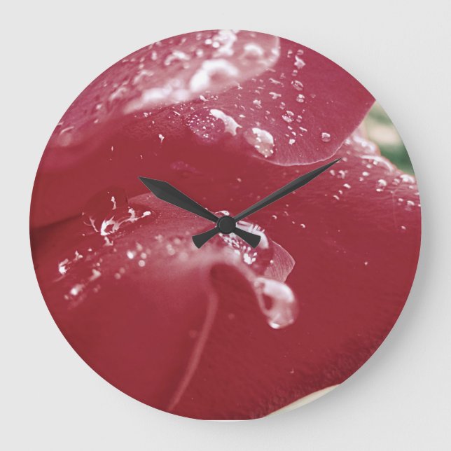 Relógio Grande Rosa Petal Clock (Frente)