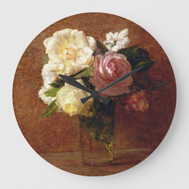 Relógio Grande Rosas (Frente)