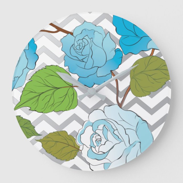 Relógio Grande Rosas 14 (Frente)