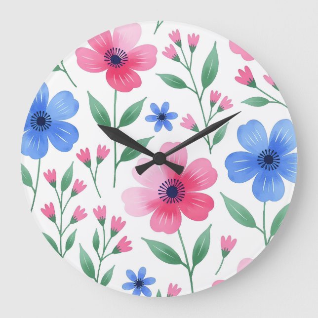 Relógio Grande  Rosewater Bloom Delight (Frente)