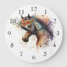 Rosto de cavalo com coroa